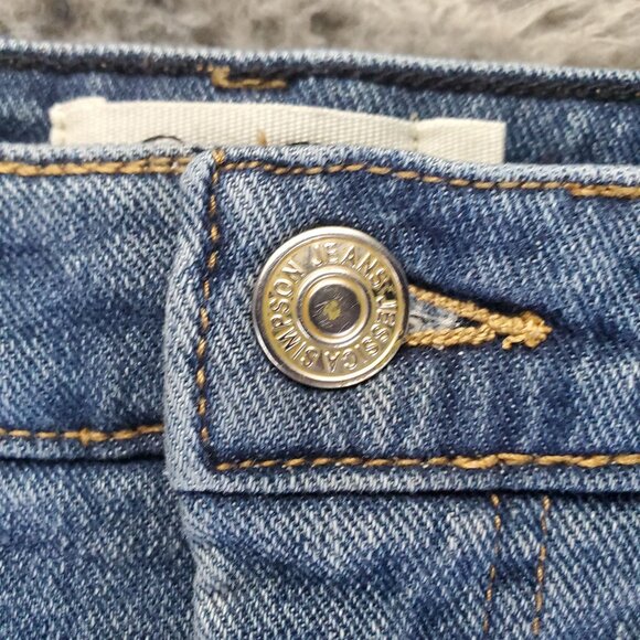 Jessica Simpson Jeans Womens 29 Blue Spotlight High Rise Slim Straight - Picture 10 of 13